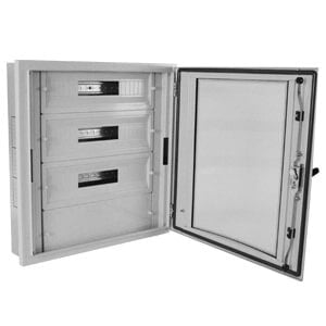 Çetinkaya S.A Bombeli Temperli Camlı (Plastik Perdeli + Pako) Pano 60x60x10 (Metal Panolar) - Ürün Görseli
