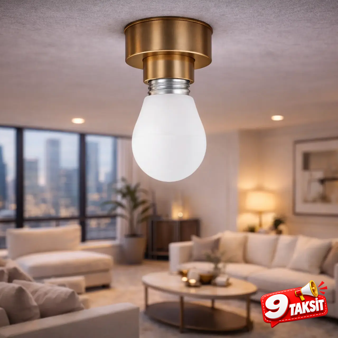CATA Sensörlü LED Ampul 15W E-27 (Beyaz Işık)