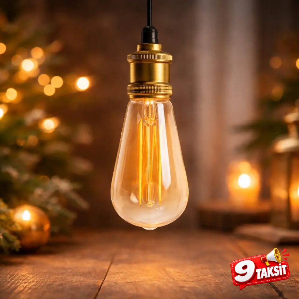 CATA ST64 Filament LED Ampul 6W E-27 (Amber)
