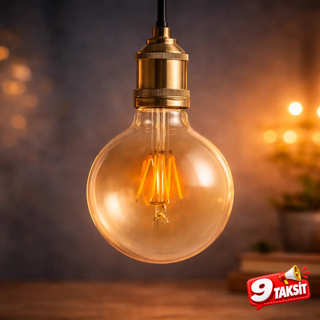 CATA G95 Filament LED Ampul 6W E-27 (Amber)