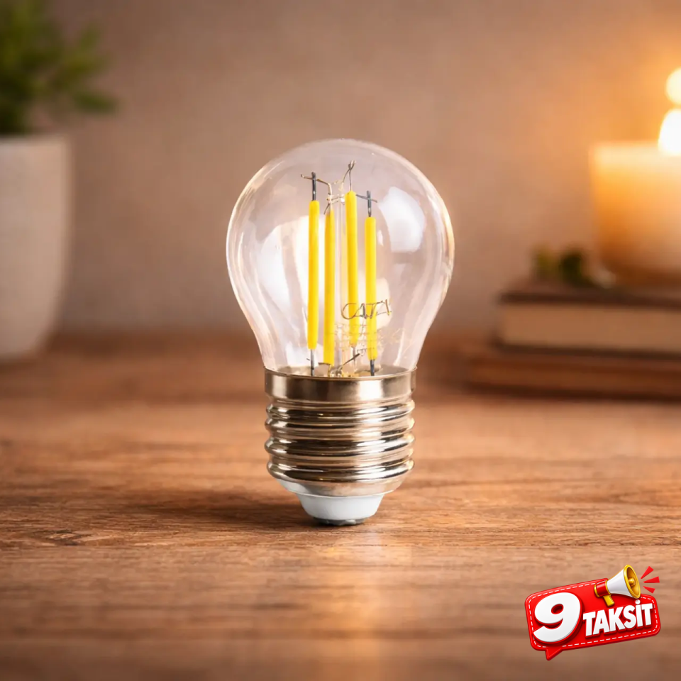 CATA G45 Filament LED Ampul 4W E-27 (Günışığı)