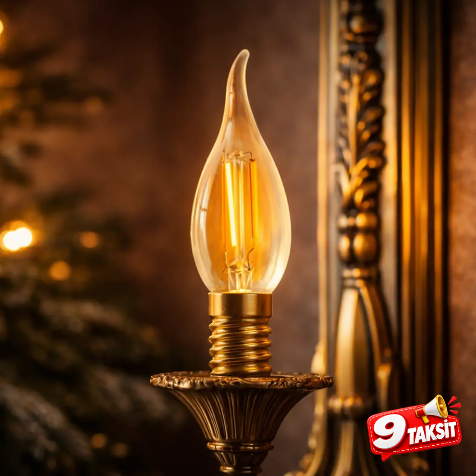 CATA Buji Filament LED Ampul 4W E-14 (Amber)