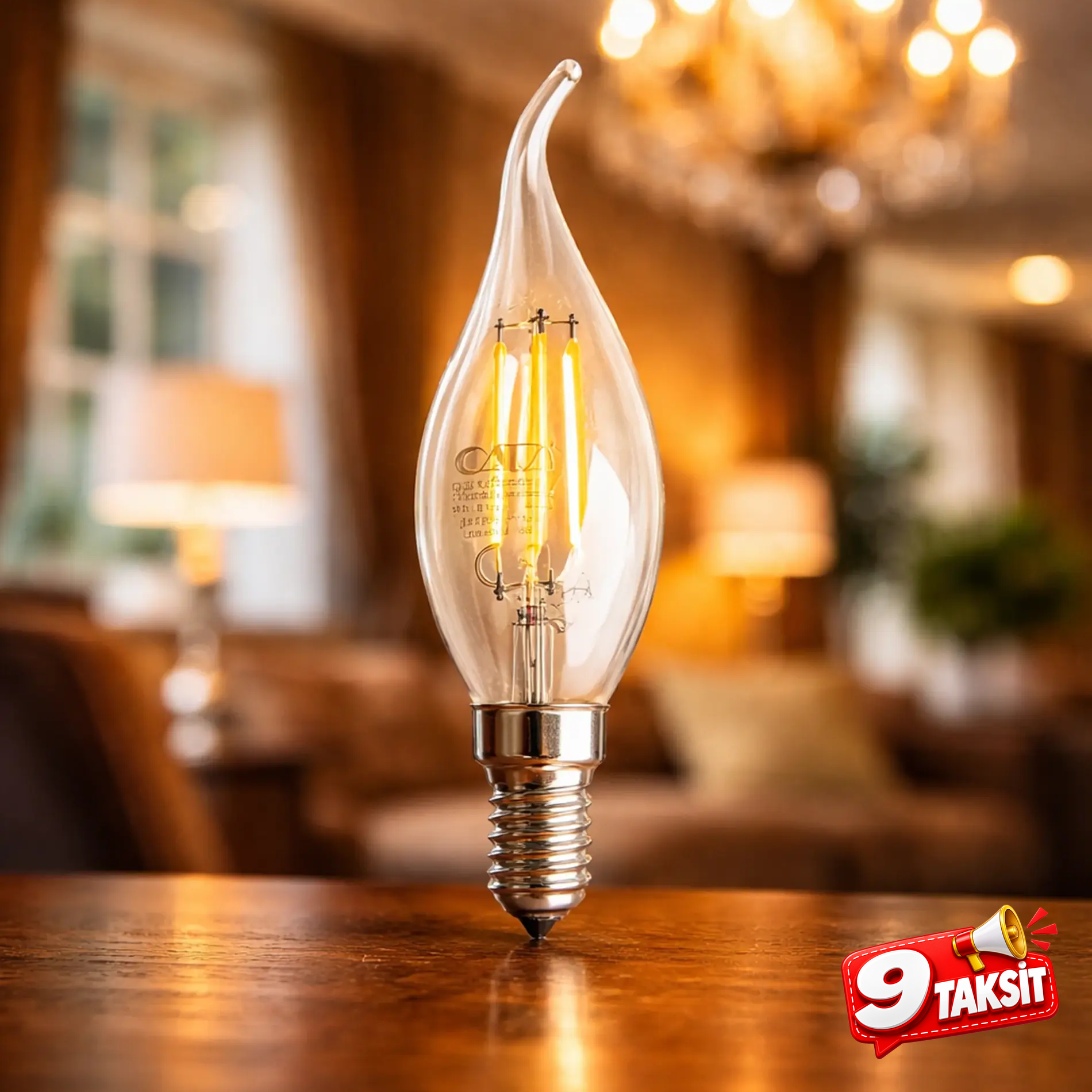 CATA Kıvrık Uçlu Buji Filament LED Ampul 7W E-14 (Günışığı)