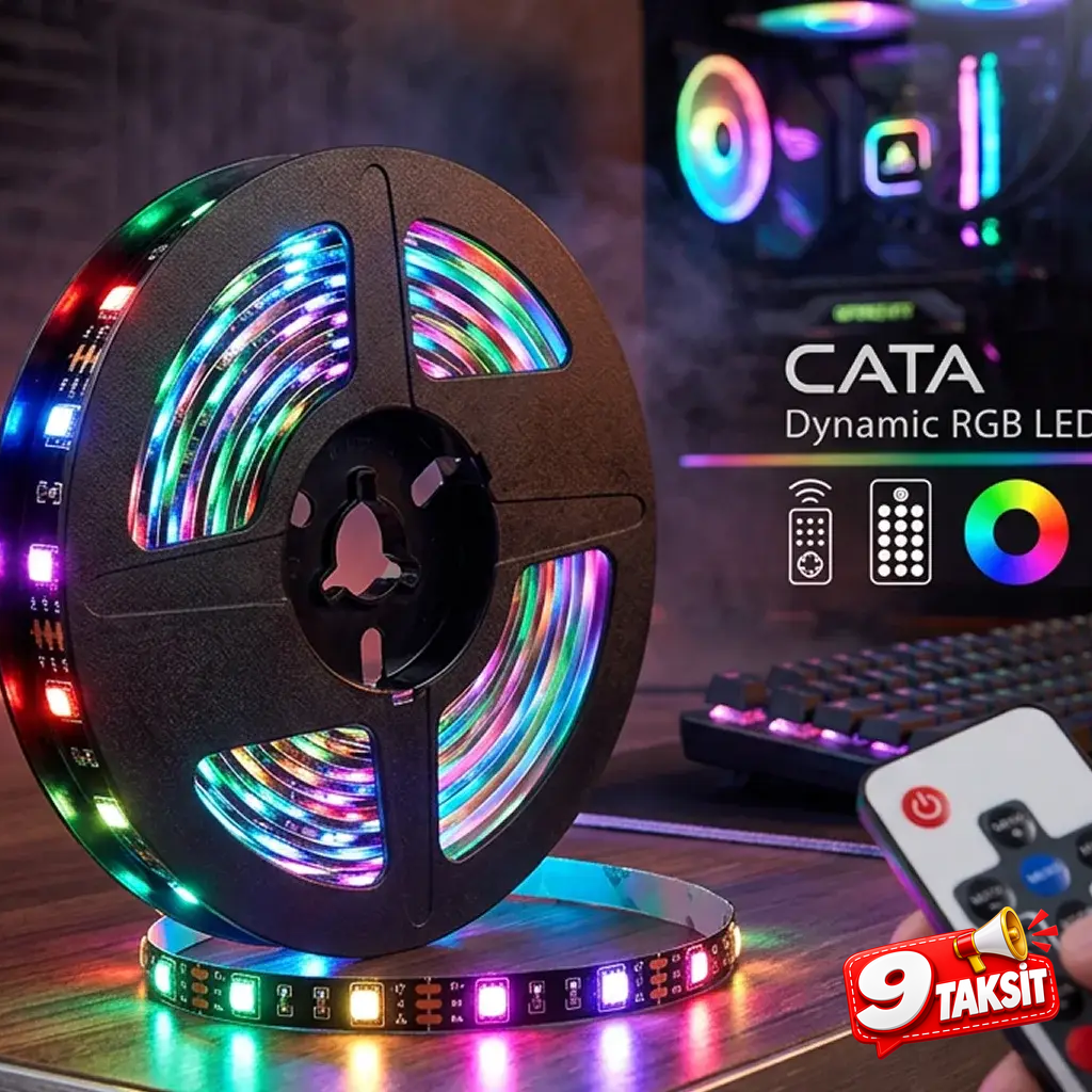 CATA USB RGB Şerit LED Set 3 Metre
