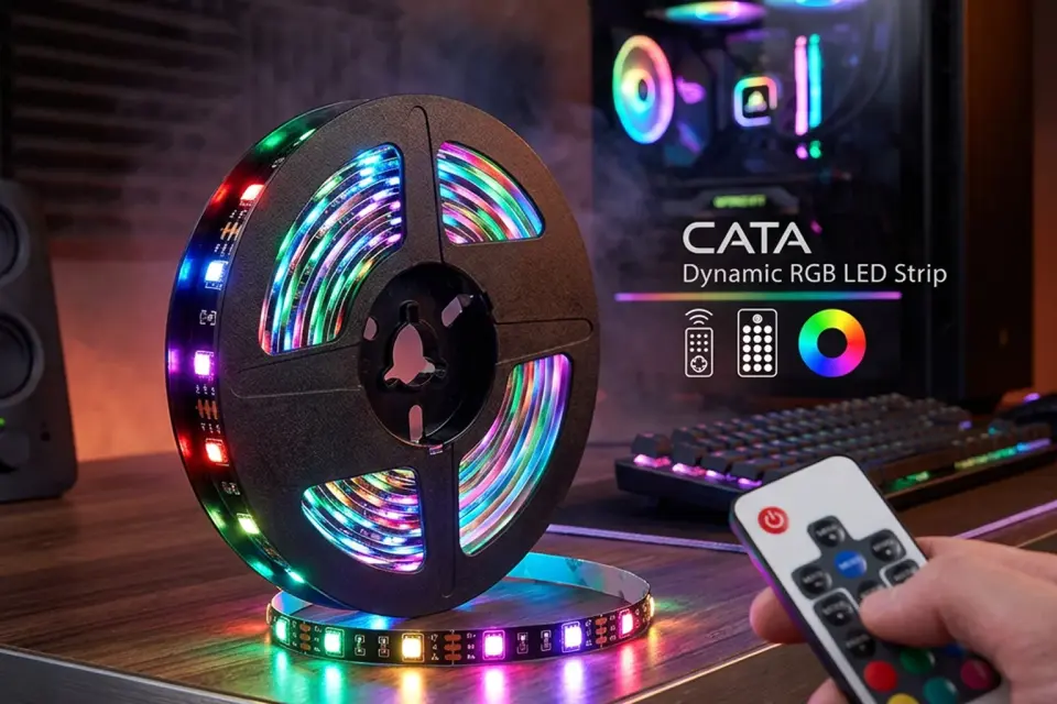CATA USB RGB Şerit LED Set 3 Metre
