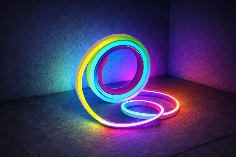CATA 12V RGB Neon LED Şerit 1 mt