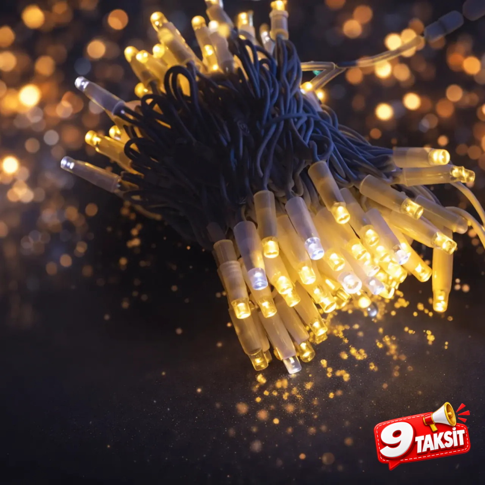 CATA 10 Metre Dış Mekan LED Işık Zinciri (Flaşlı)