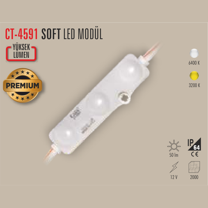 CATA Soft LED Modül (Yüksek Lümen)