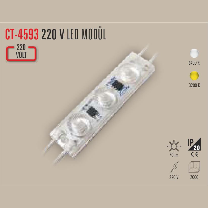 CATA 220V LED Tabela Modülü