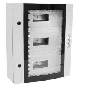Çetinkaya S.U Bombeli Temperli Camlı (Plastik Perdeli + Sigorta) Pano 45x65x15 (Metal Panolar) - Teknik Detay Görseli