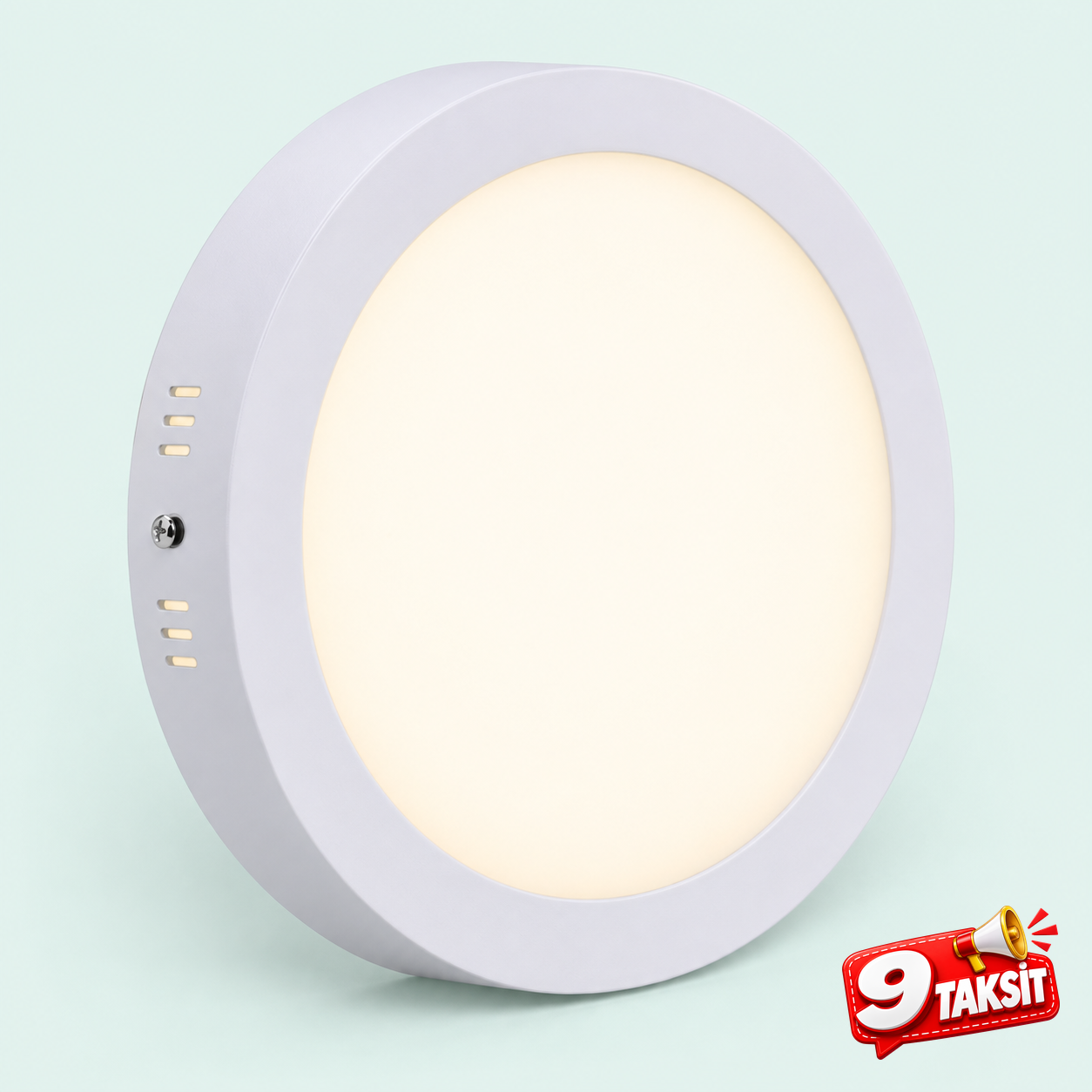 VOLGA 24W Ø300 Sıva Üstü Yuvarlak LED Panel (Beyaz)