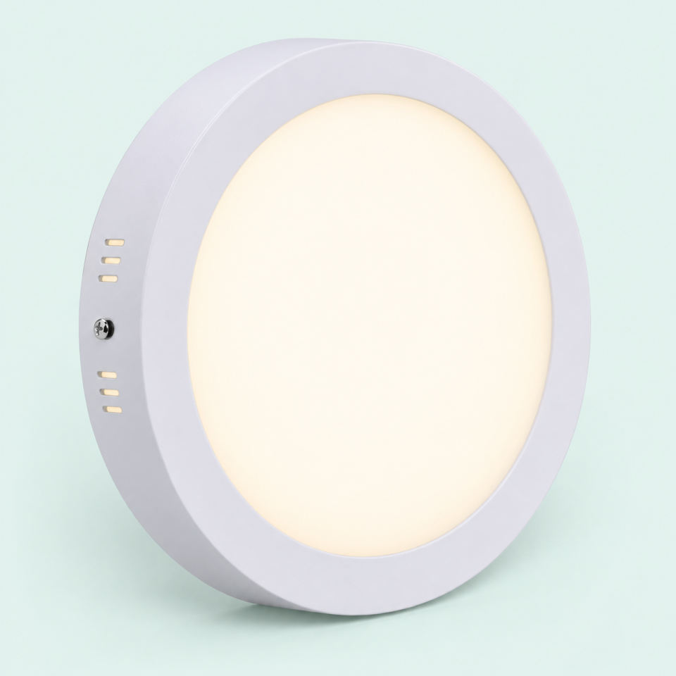 VOLGA 24W Ø300 Sıva Üstü Yuvarlak LED Panel (Beyaz)