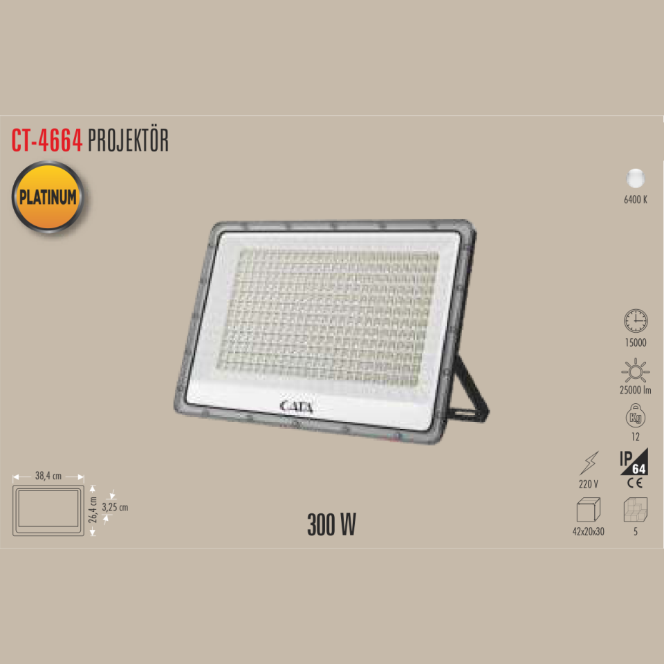 CATA Platinum Projektör 300W