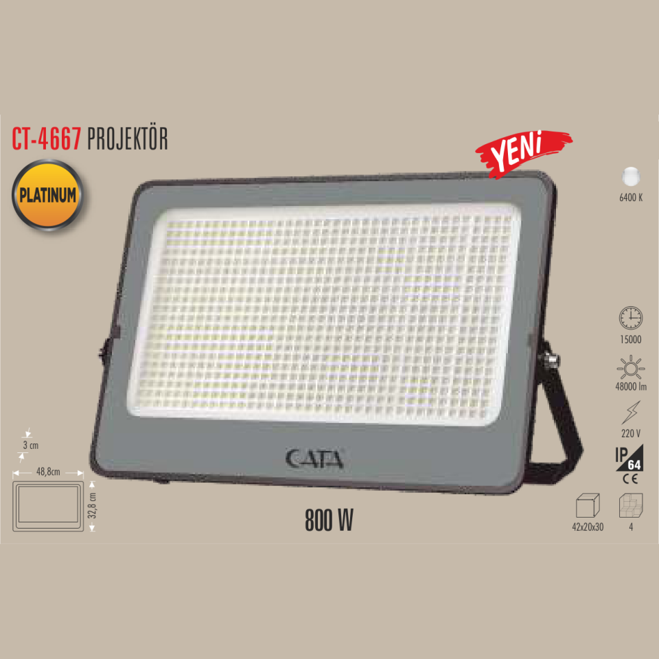 CATA Platinum Projektör 800W