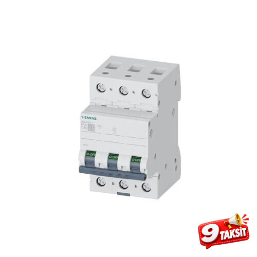 6kA 3 Kutup 40A C Tipi Otomatik Sigorta (Otomatik Sigortalar) - Ürün Görseli