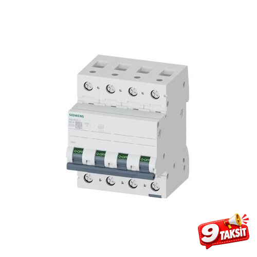 6kA 3 Kutup + Nötr 20A C Tipi Otomatik Sigorta