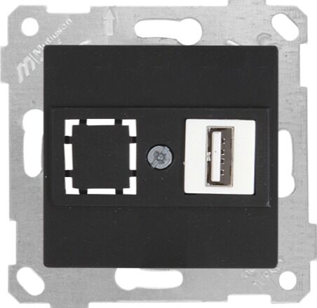 Mutlu San Rita MEK+TUŞ DATA PRİZİ 1*USB Siyah