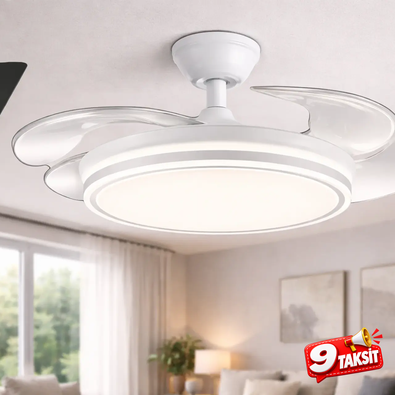 CATA Basel Fan Led (Hayalet Pervaneli)