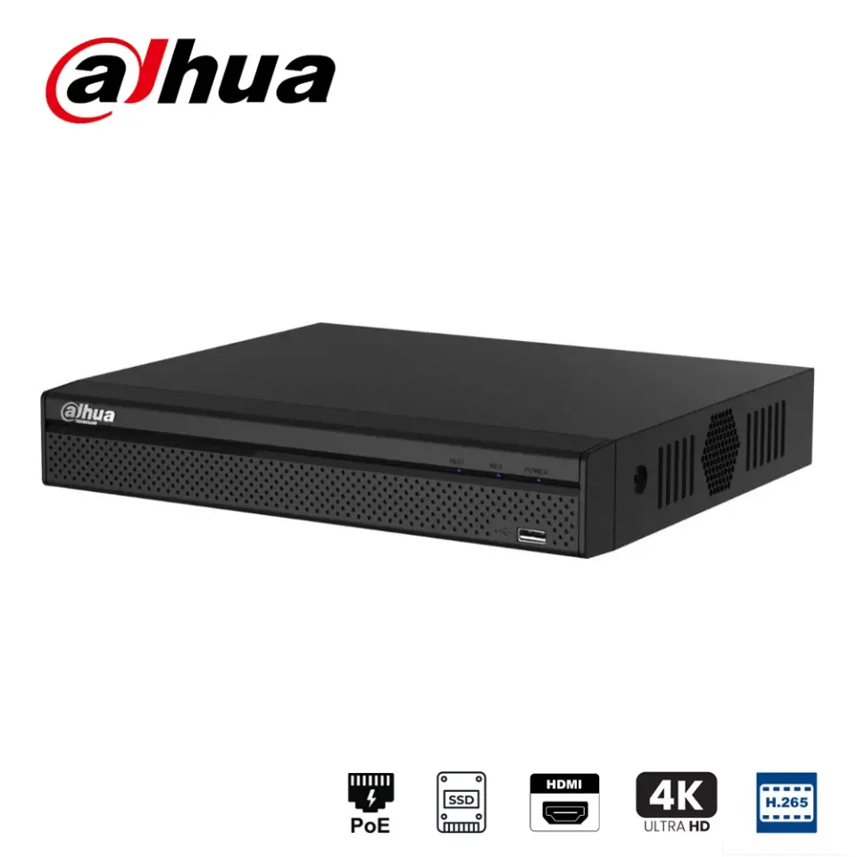 Dahua NVR2104HS-P-T 4 Kanal PoE NVR Kayıt Cihazı (Kamera Sistemleri (IP/AHD Kamera)) - Ürün Görseli