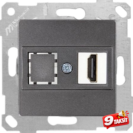 Mutlu San Rita MEK+TUŞ DATA PRİZİ 1*HDMI Füme