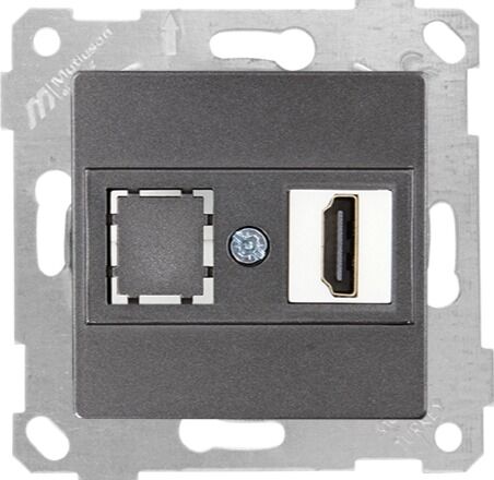 Mutlu San Rita MEK+TUŞ DATA PRİZİ 1*HDMI Füme