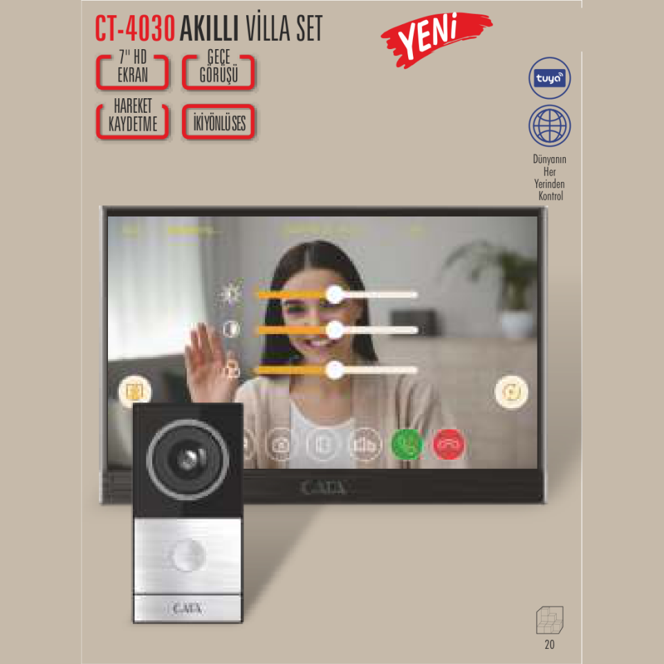 CATA Akıllı Villa Set (Görüntülü Diafon)