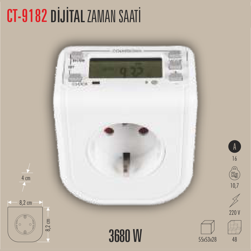 CATA Dijital Zaman Saati