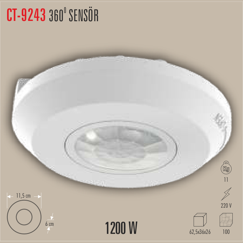CATA 360° Hareket Sensörü