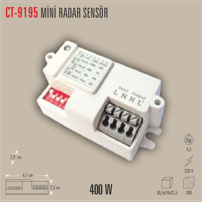 CATA Mini Radar Sensörü