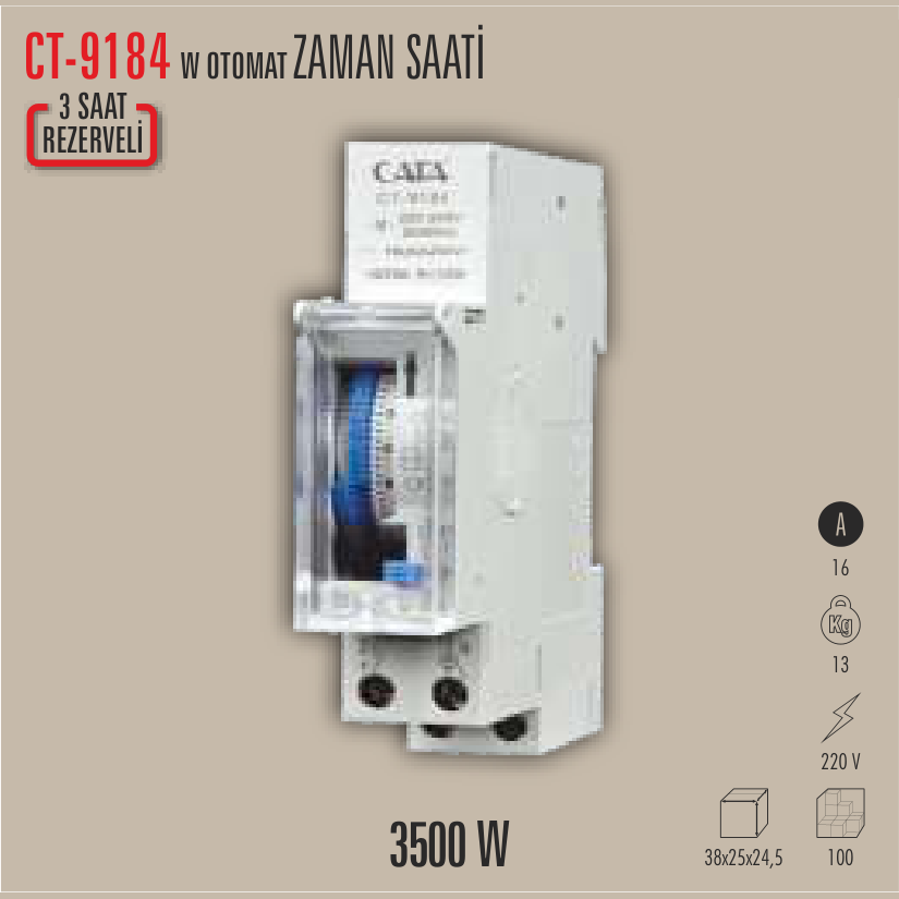 CATA W Otomat Zaman Saati