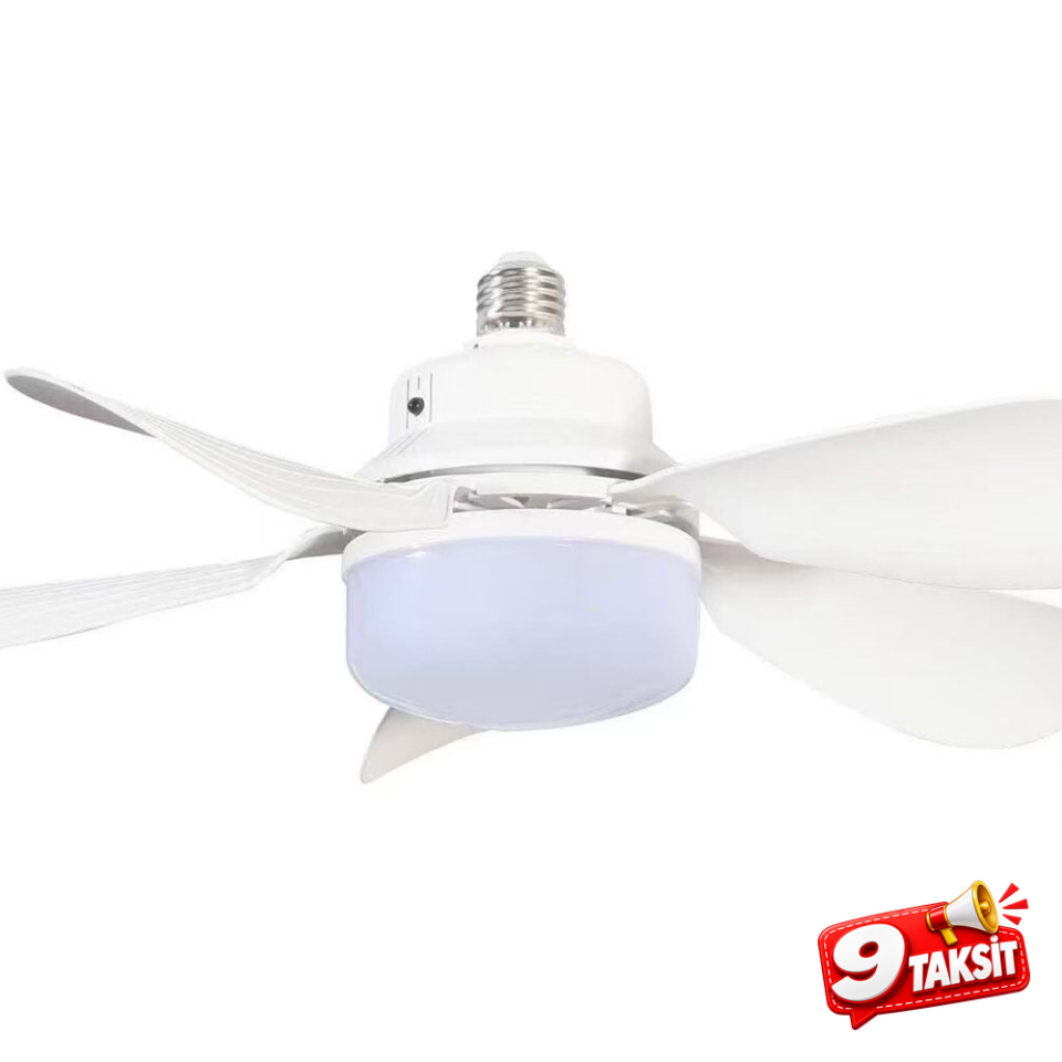 30W Ledli Fan Armatür 3000-4000-6500K Kumandalı (LED Ampuller) - Ürün Görseli