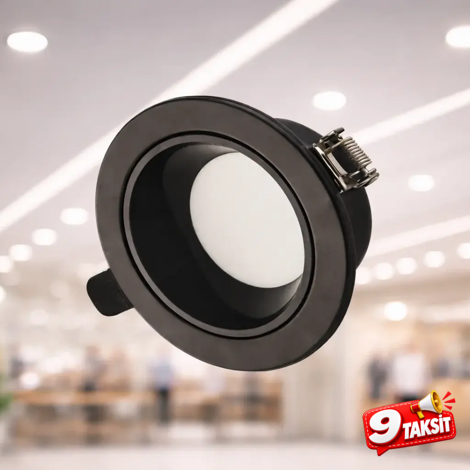 CATA Başak LED Spot Siyah (3 Renk)