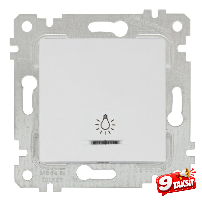 Mutlu San Rita MEK+TUŞ IŞIKLI ÇAĞIRMA (220V)(VİDALI)