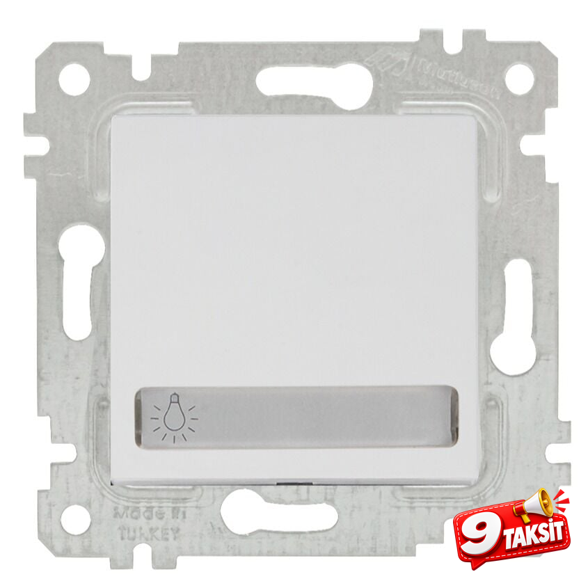 Mutlu San Rita MEK+TUŞ IŞIKLI ETİK. ÇAĞIRMA (220V)(VİDALI)