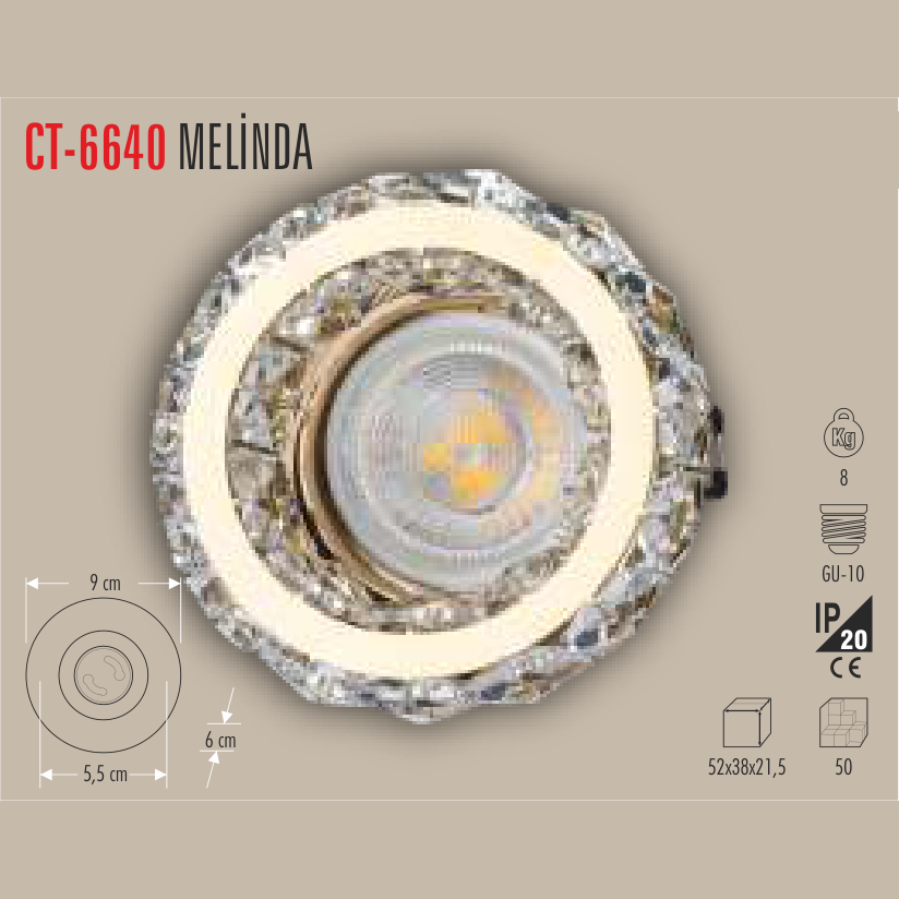 CATA Melinda Kristal LED Spot