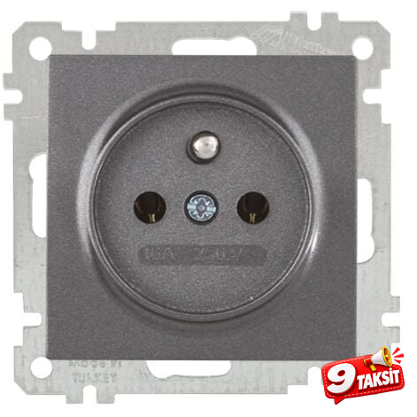 Mutlu San Candela MEK+TUŞ UPS (FRANSIZ) PRİZİ Füme (v2)