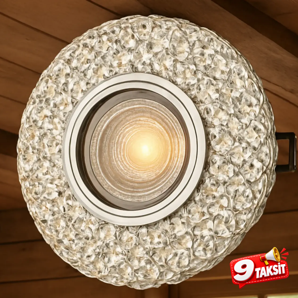CATA İpek Led Efektli Cam Spot