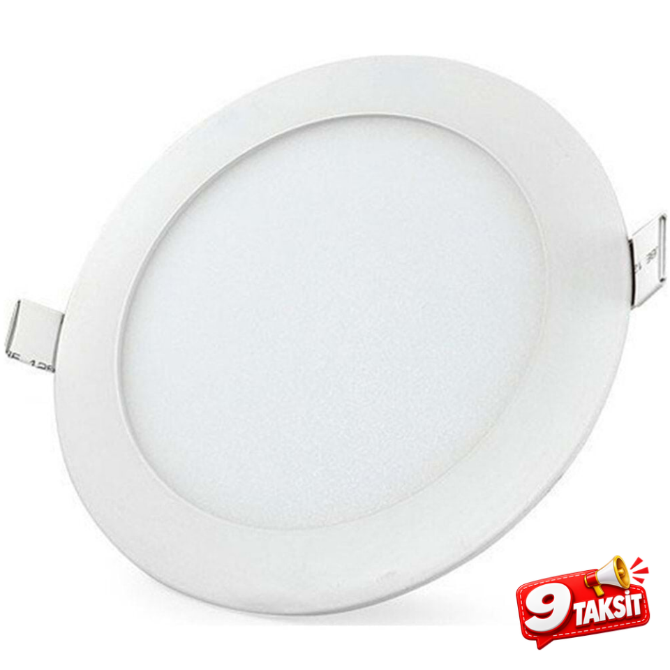 18W Yuvarlak Slim Led Panel Armatür 4000K