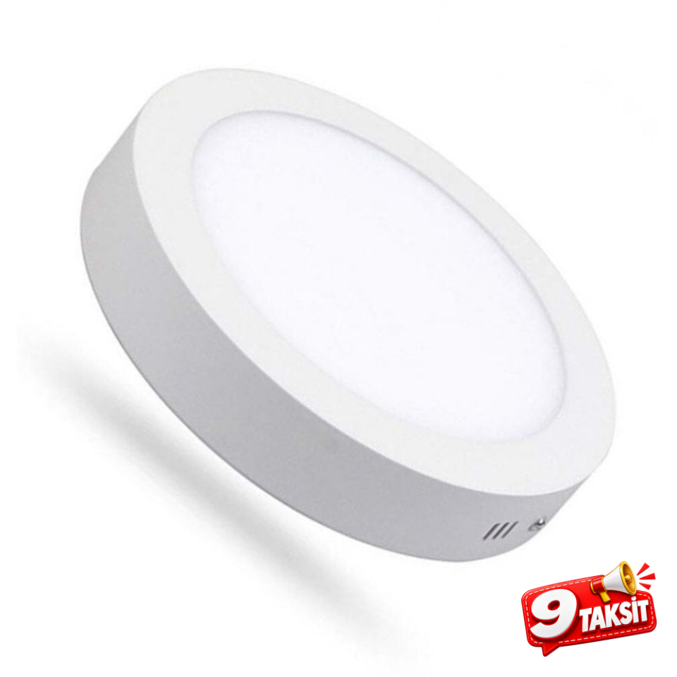 18W Yuvarlak Sıva Üstü Slim Led Panel Armatür 3000K (Panel LED) - Ürün Görseli
