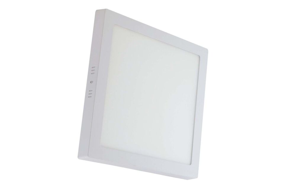 18W Kare Sıva Üstü Slim Led Panel Armatür 3000K