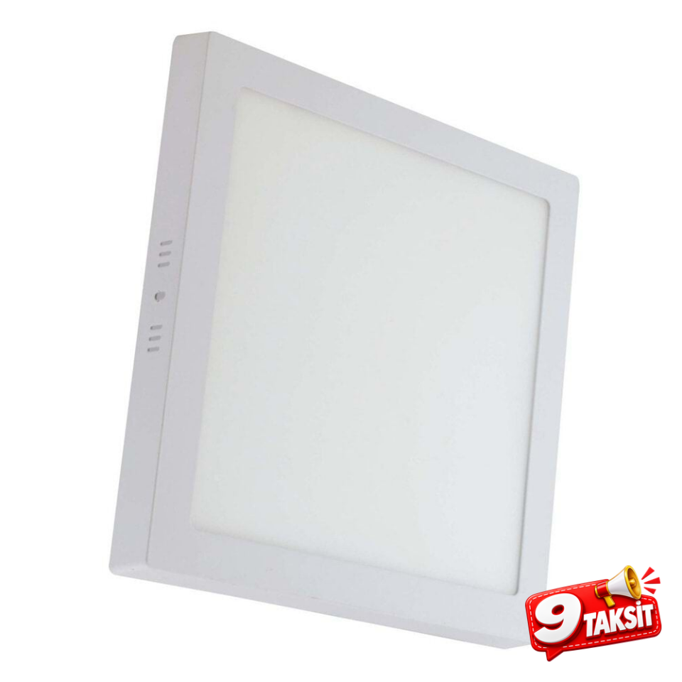 18W Kare Sıva Üstü Slim Led Panel Armatür 6500K