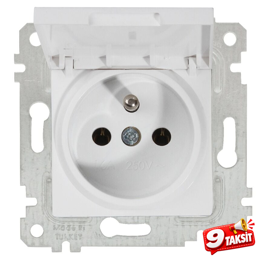 Mutlu San Rita MEK+TUŞ UPS KAPAKLI (FRANSIZ) PRİZ