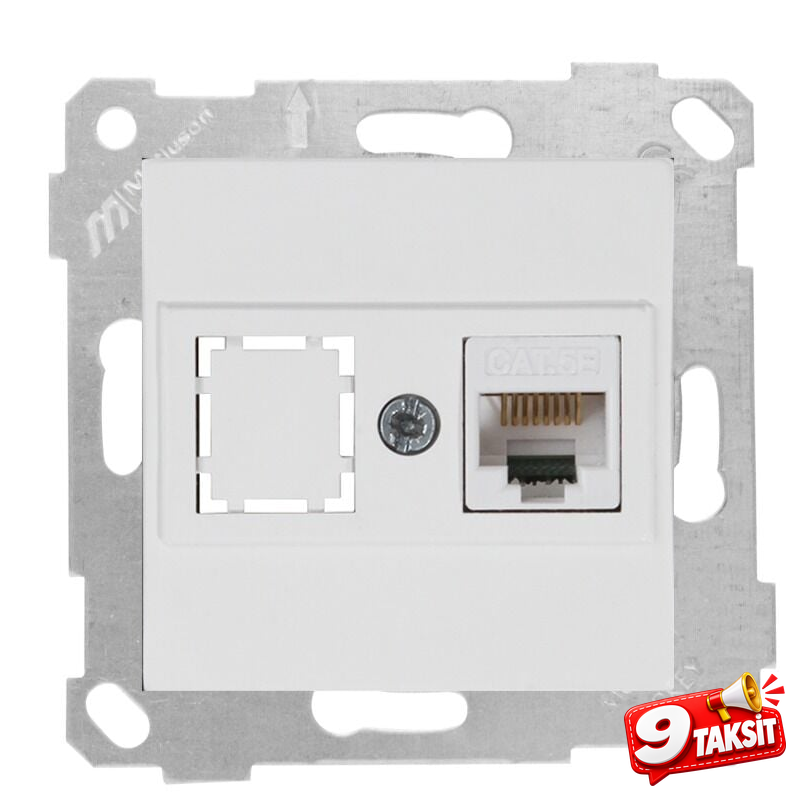 Mutlu San Rita MEK+TUŞ DATA PRİZİ 1*RJ45 (CAT5E)