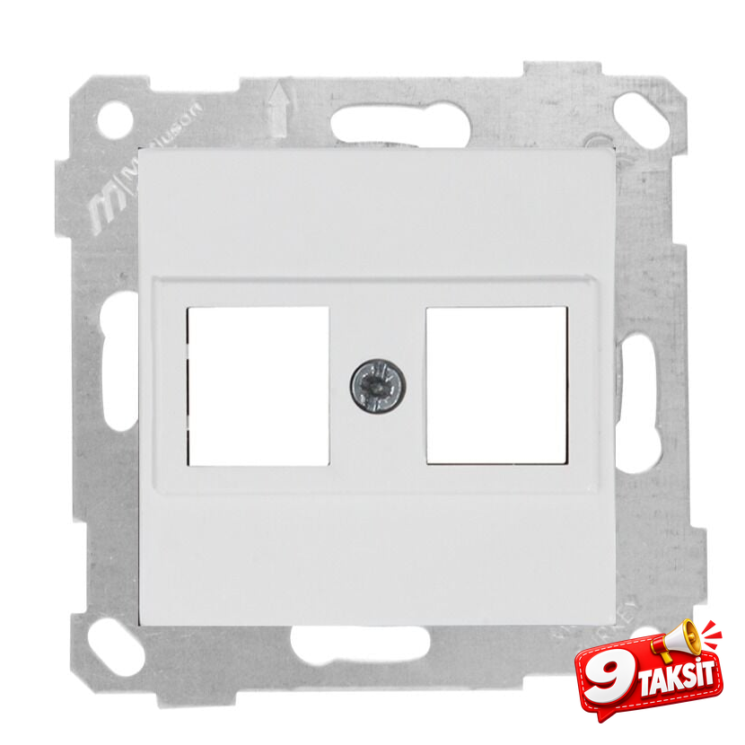 Mutlu San Rita MEK+TUŞ DATA PRİZİ 2*RJ45 (KON.SÜZ)