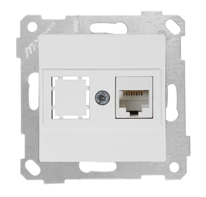 Mutlu San Rita MEK+TUŞ DATA PRİZİ 1*RJ45 (CAT6)