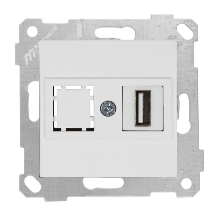 Mutlu San Rita MEK+TUŞ DATA PRİZİ 1*USB