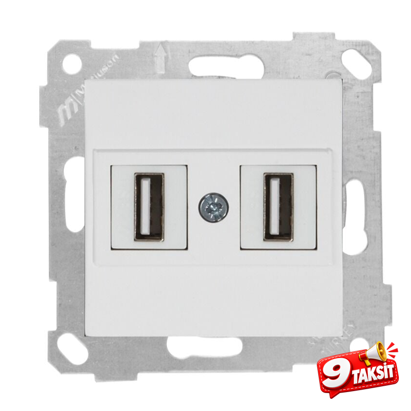 Mutlu San Rita MEK+TUŞ DATA PRİZİ 2*USB
