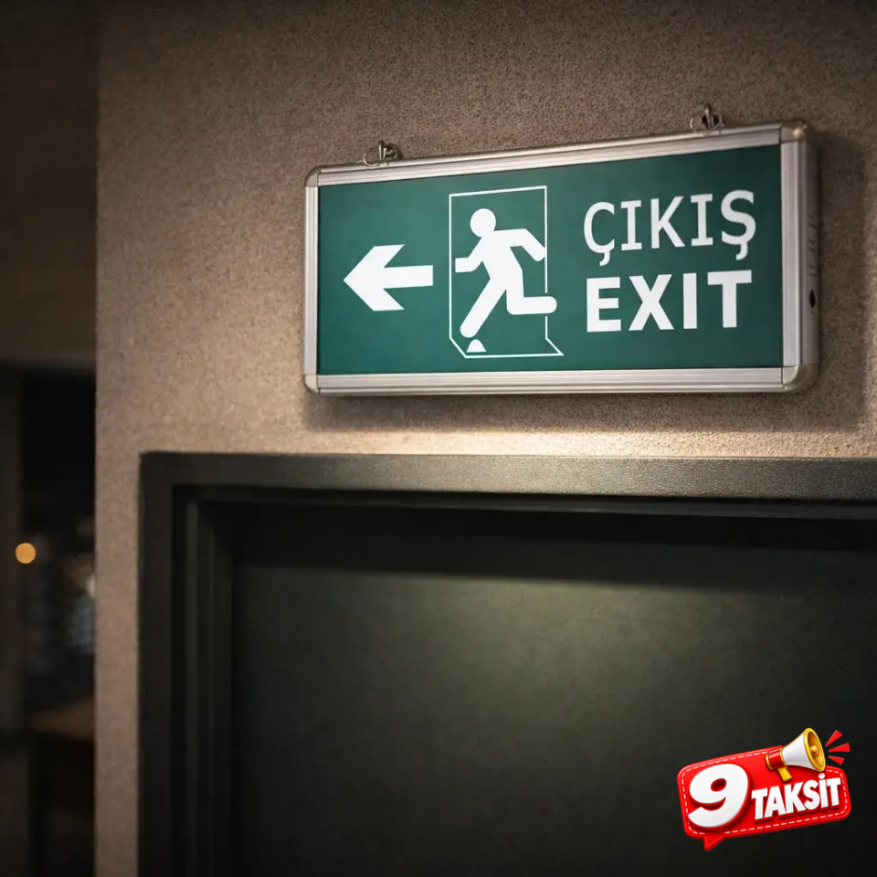 CATA Exit Yönlendirme Tabelası (Sol Ok)