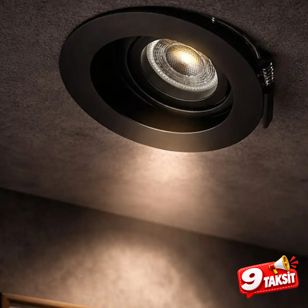 CATA Pars LED Spot Kasası (Siyah, Yuvarlak)