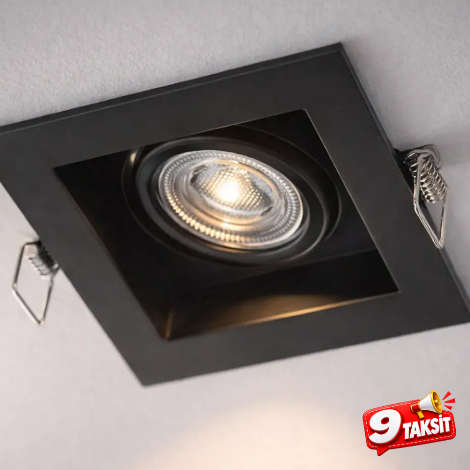 CATA Pars LED Spot Kasası (Siyah, Kare) (LED Spot) - Ürün Görseli